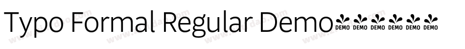 Typo Formal Regular Demo字体转换